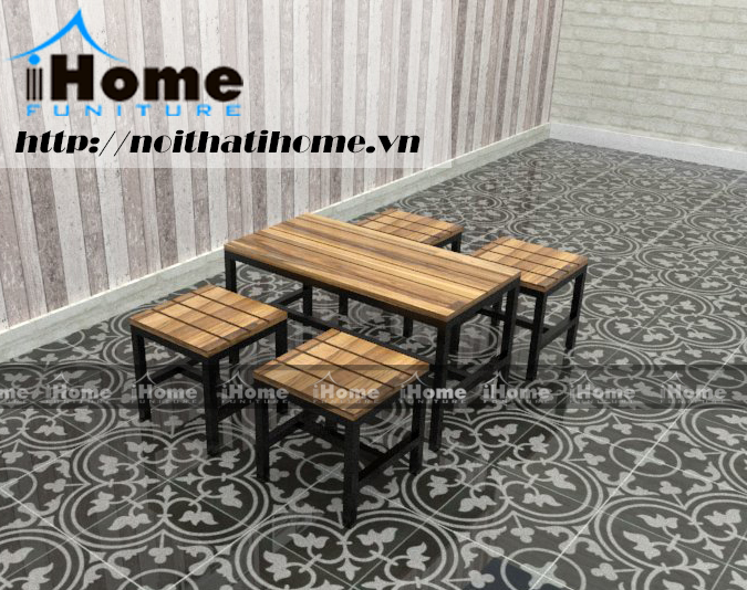 bàn ghế cafe bằng sắt
